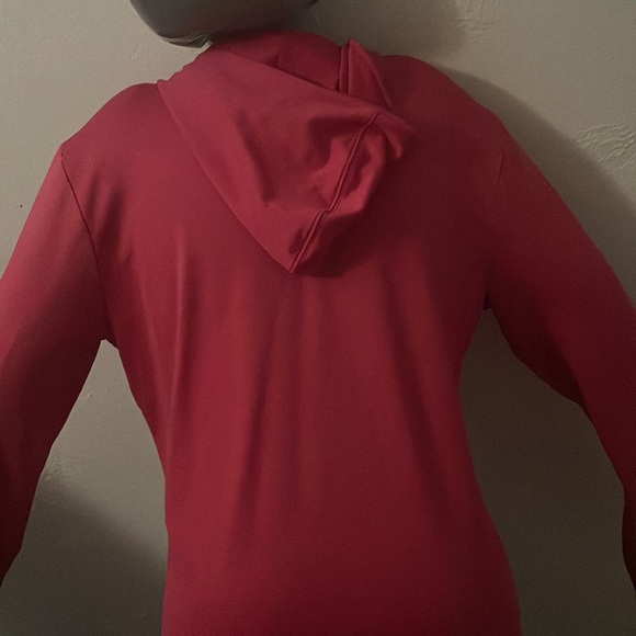Pink sweater with pockets and thumb holes on sleeves - Picture 7 of 7